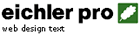 Logo eichler pro web design text